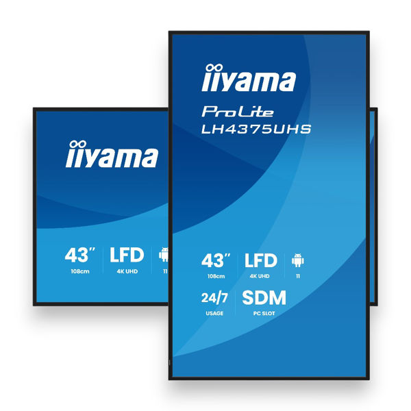 Picture of Iiyama 43 inch 4K UHD Digital Signage USB, Ethernet, Android